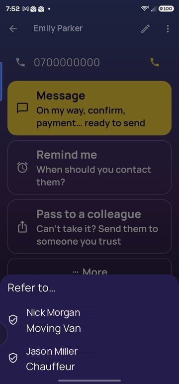 Refer to… a list of your colleagues