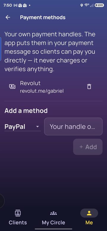 Metode de plată: Revolut adăugat, adaugă alta